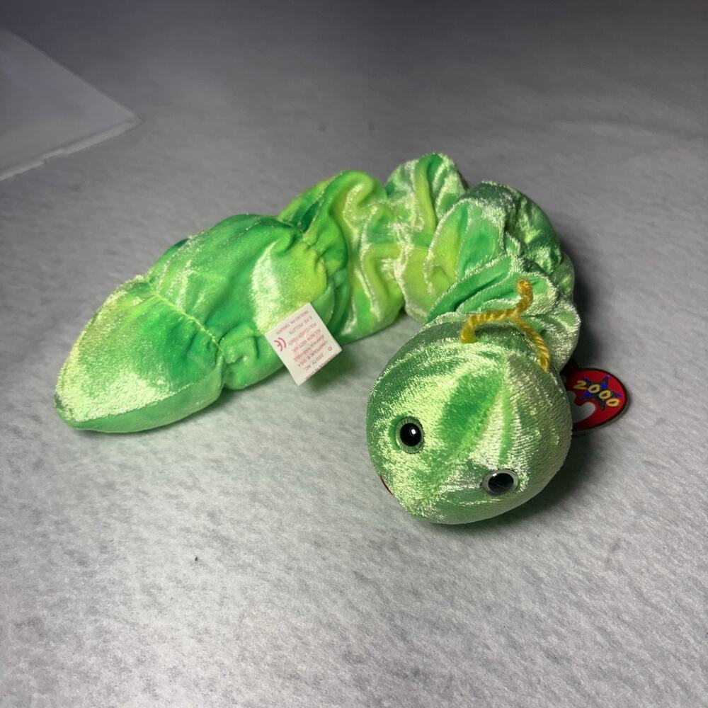 Ty Beanie Baby Squirmy the Worm - 2000 Retired - With Tags - Mint Condition
